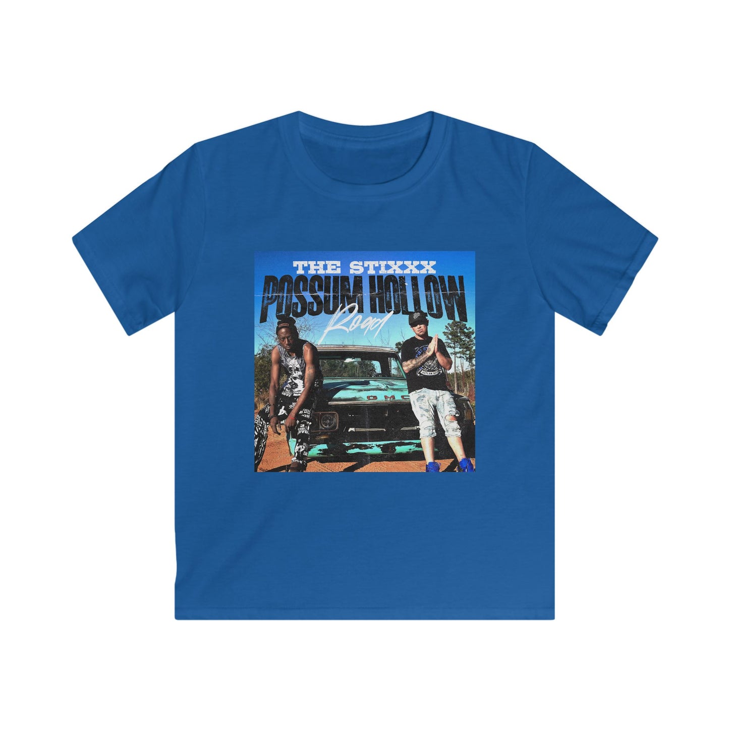 Kids Softstyle Tee possum hollow road - Perfect for Young Adventure Seekers