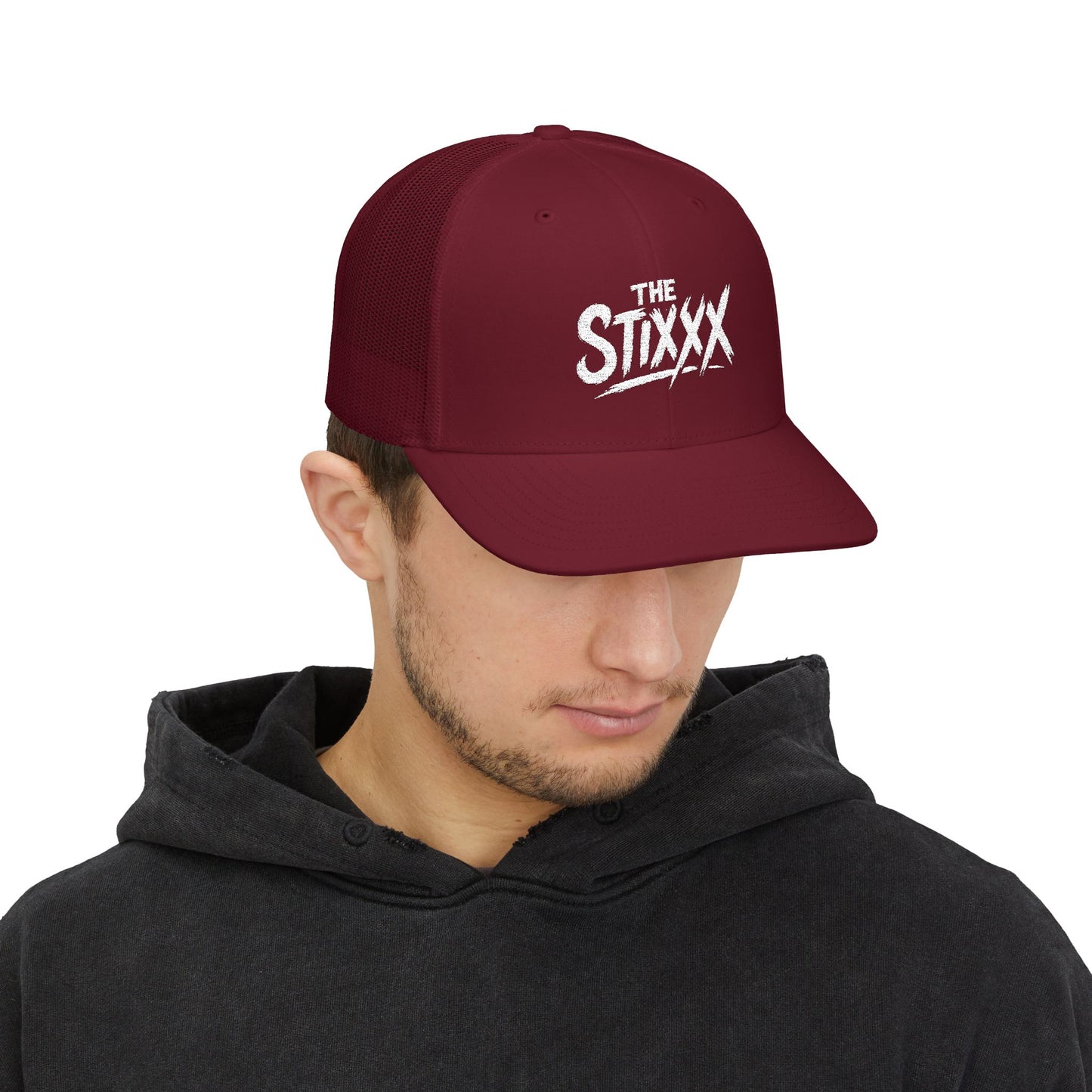 The Stixxx - Stylish Snapback Trucker Cap for Everyday Adventures, Casual Spring Style, Gifts for Him or Her, Embroidered Cap, Outdoor Festivals