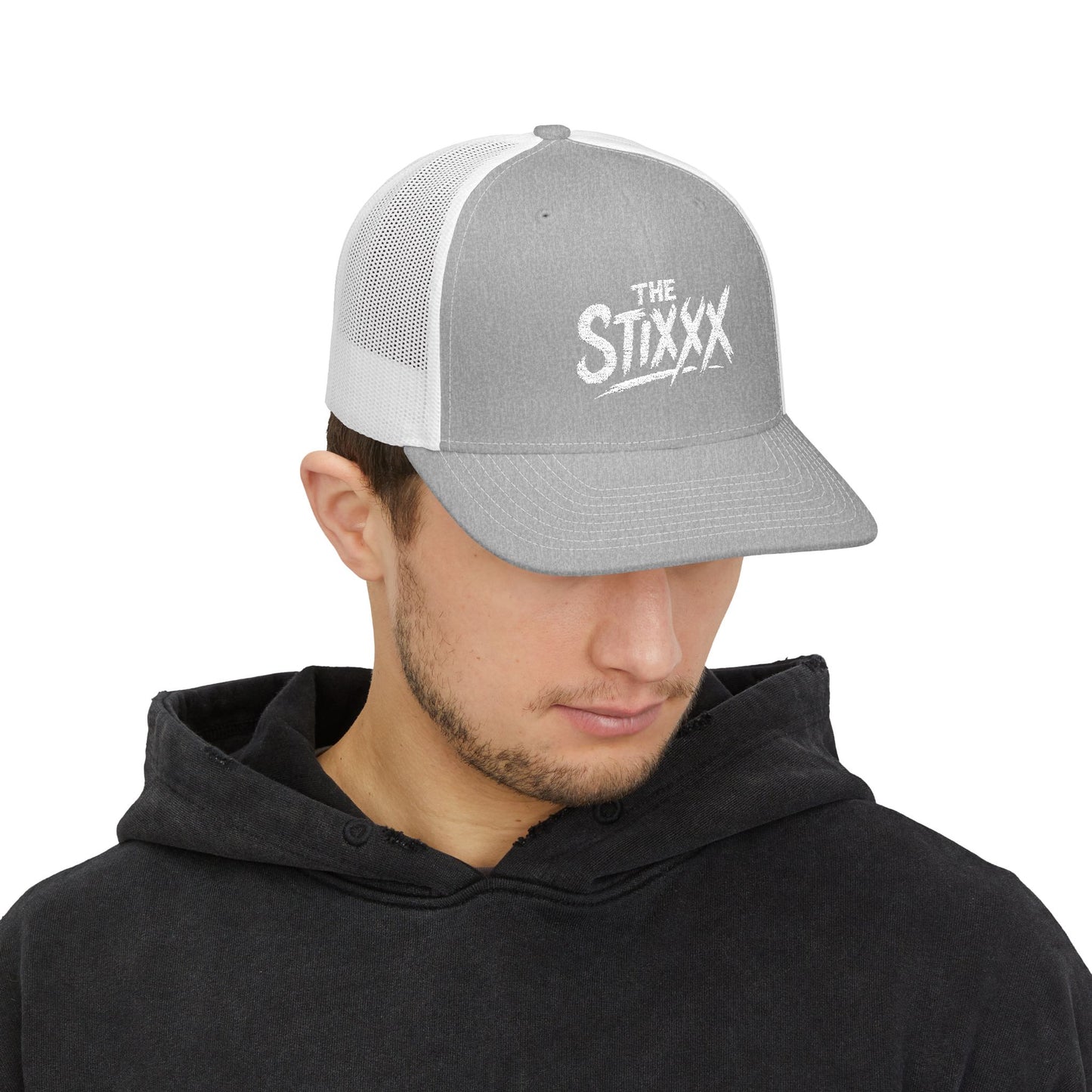 The Stixxx - Stylish Snapback Trucker Cap for Everyday Adventures, Casual Spring Style, Gifts for Him or Her, Embroidered Cap, Outdoor Festivals