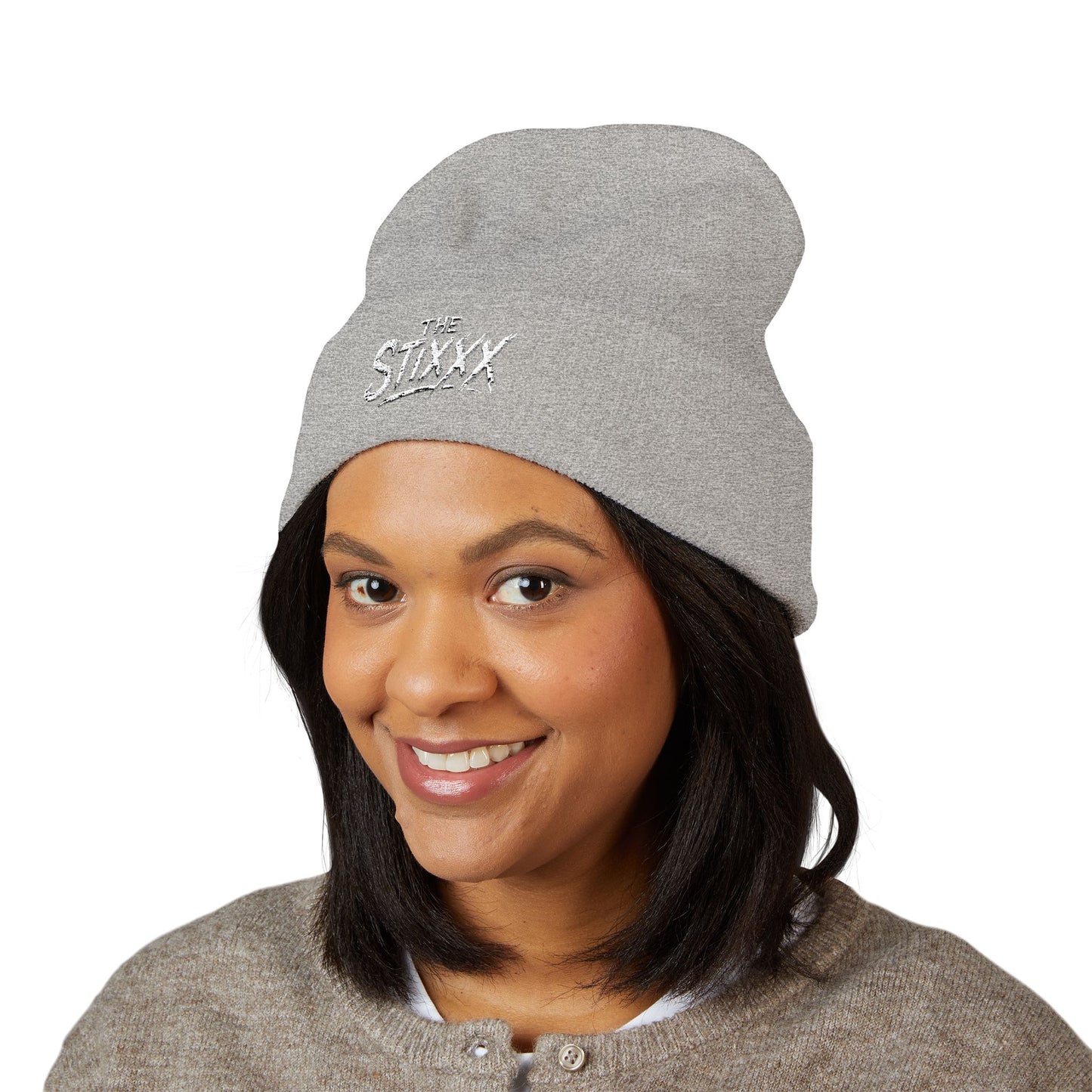 Embroidered 'The Stixxx' Classic Cuffed Beanie - Warm Knit Winter Hat