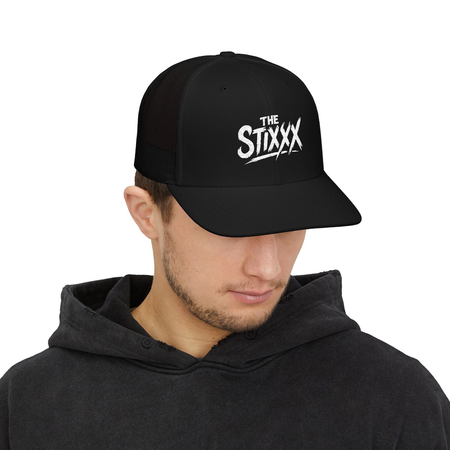 The Stixxx - Stylish Snapback Trucker Cap for Everyday Adventures, Casual Spring Style, Gifts for Him or Her, Embroidered Cap, Outdoor Festivals