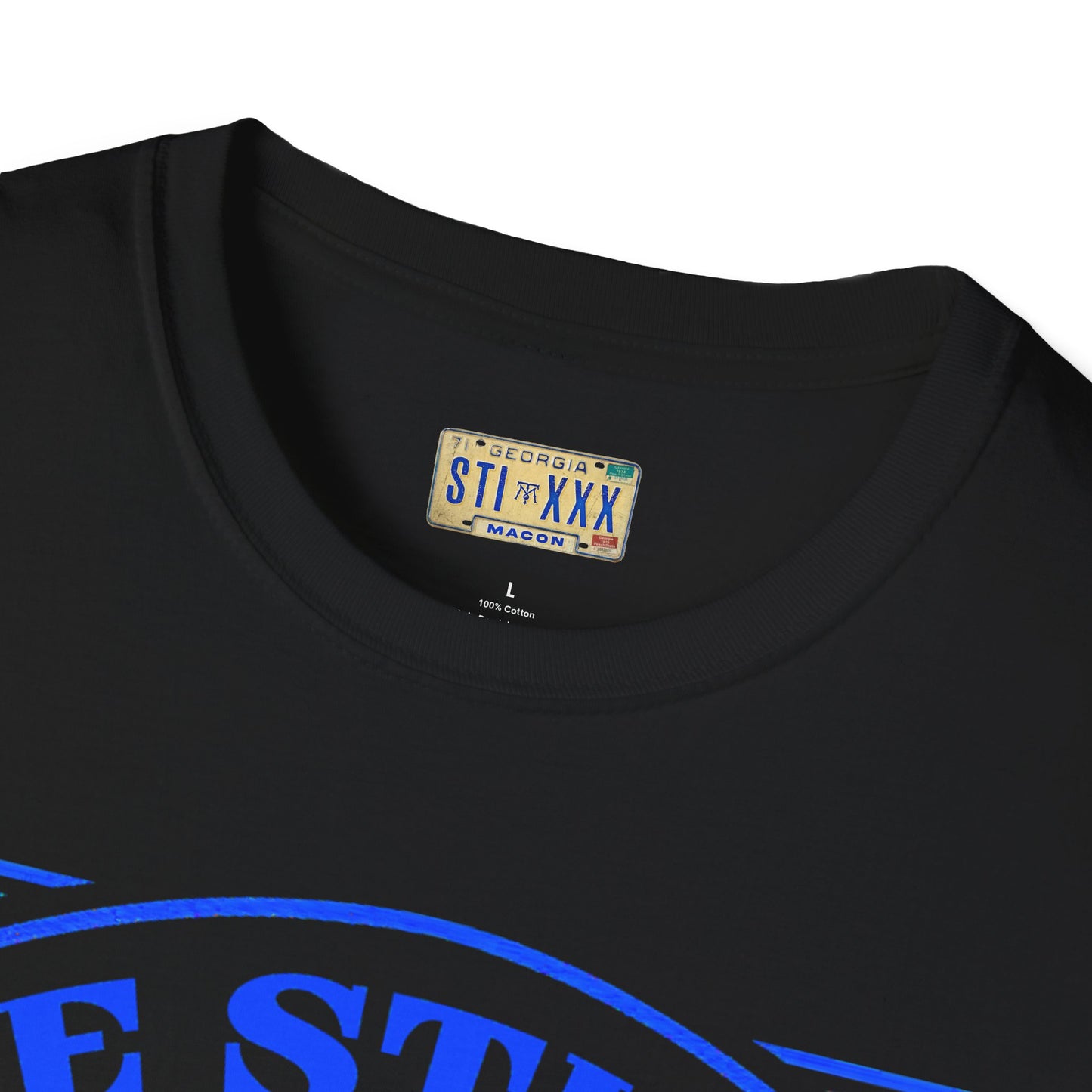 rise up blue Unisex Softstyle T-Shirt
