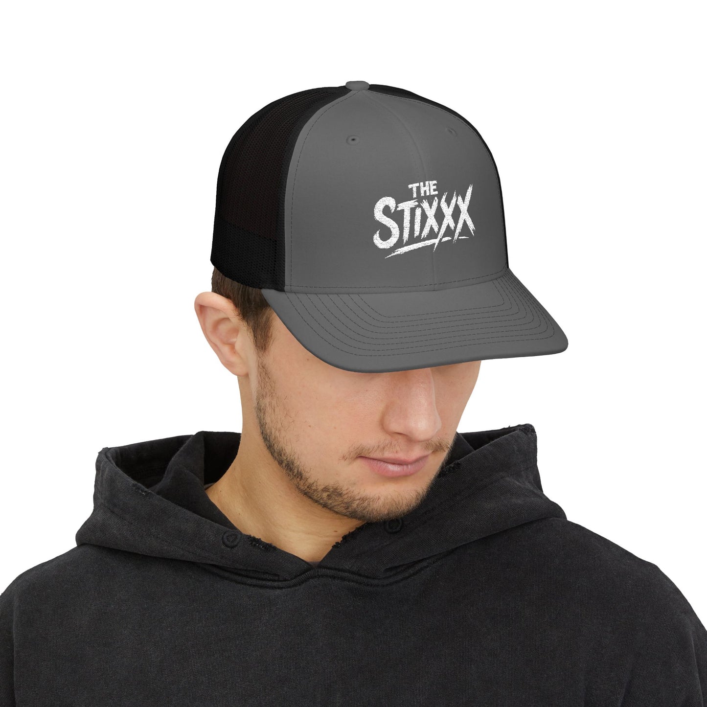 The Stixxx - Stylish Snapback Trucker Cap for Everyday Adventures, Casual Spring Style, Gifts for Him or Her, Embroidered Cap, Outdoor Festivals