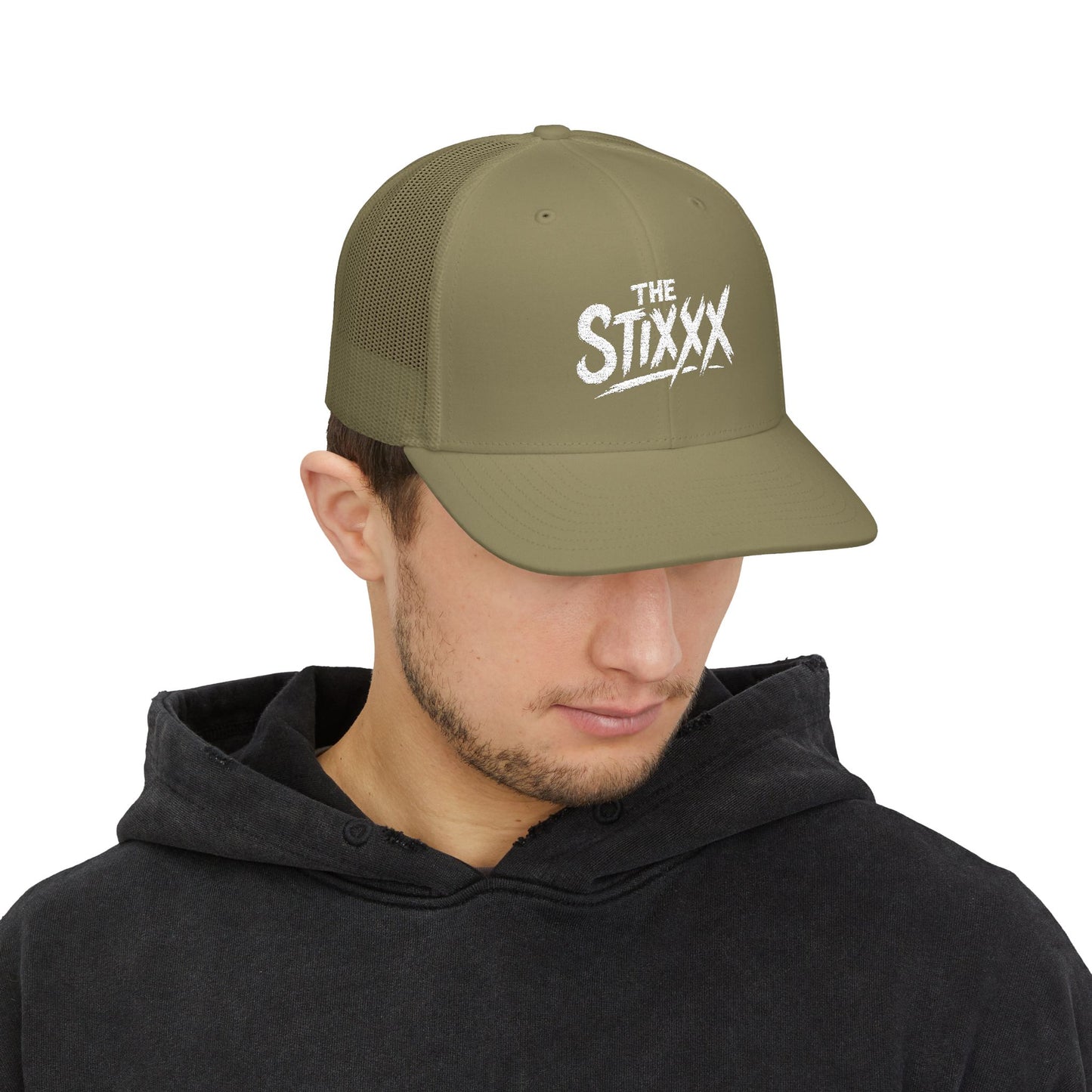 The Stixxx - Stylish Snapback Trucker Cap for Everyday Adventures, Casual Spring Style, Gifts for Him or Her, Embroidered Cap, Outdoor Festivals