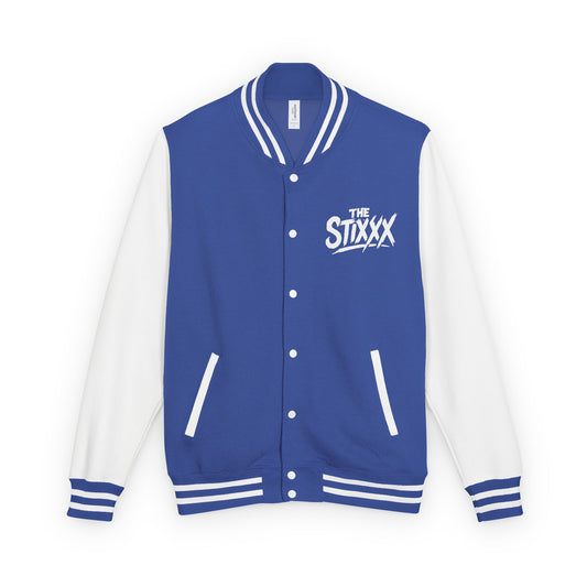 The Stixxx Stylish Unisex Heavyweight Letterman Jacket, Casual Jacket for Sports Fans, Vintage College Style, Customizable Gift, Perfect for Game Day
