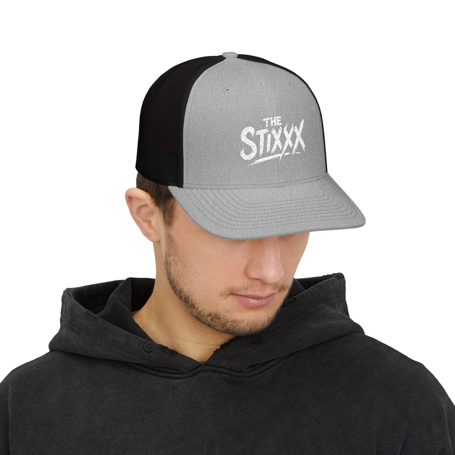 The Stixxx - Stylish Snapback Trucker Cap for Everyday Adventures, Casual Spring Style, Gifts for Him or Her, Embroidered Cap, Outdoor Festivals