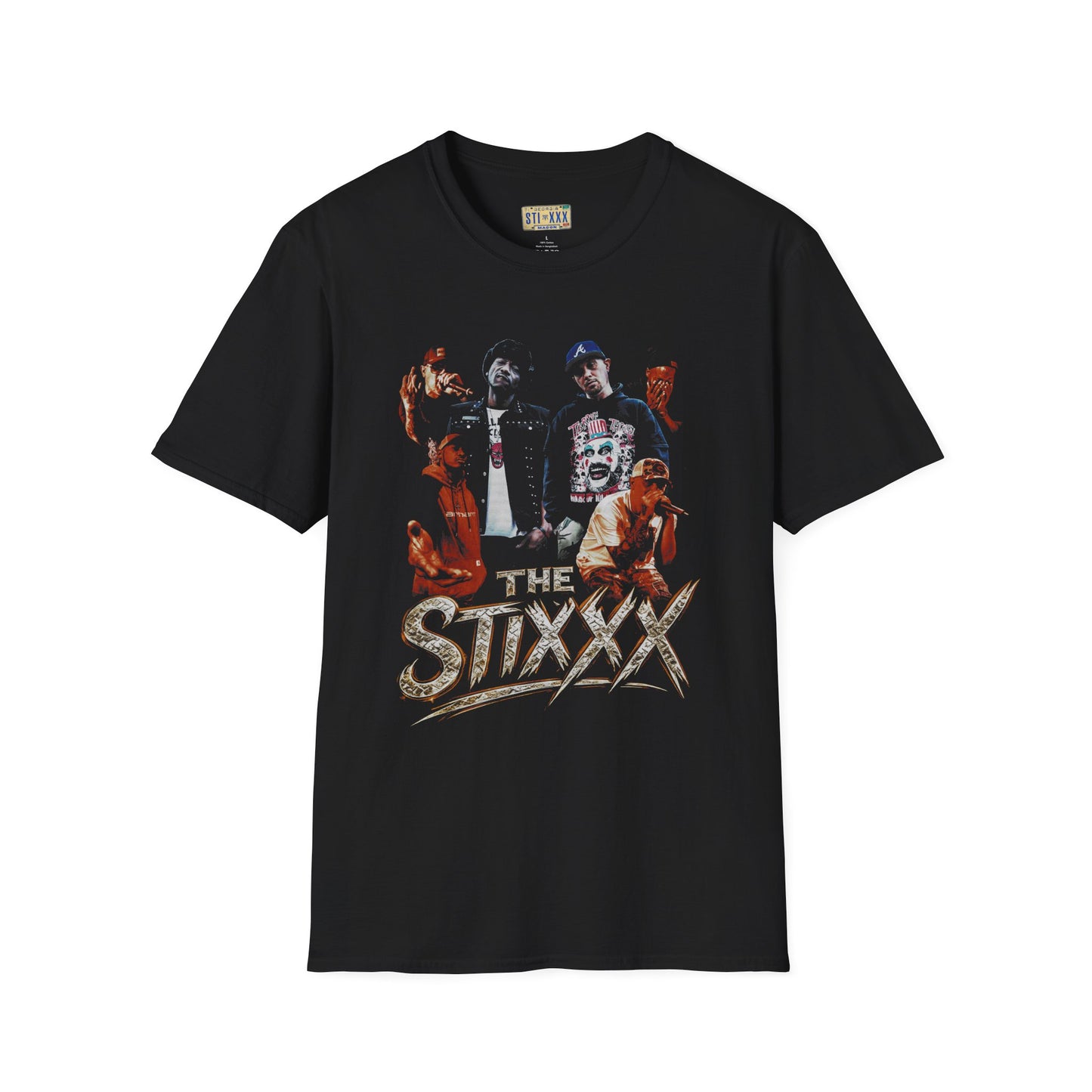 Band Photo Rock T-Shirt — "The Stixxx" Vintage Tour Tee